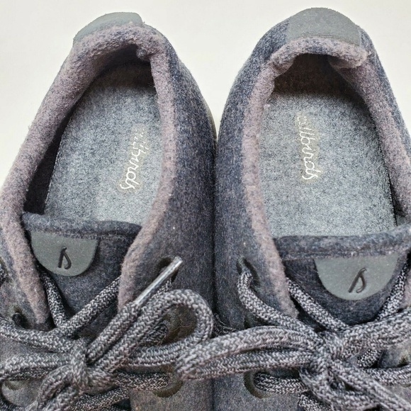 Allbirds Men's Wool Runners Charcoal Gray Natural Black Lace-Up Washable Size 11 - Picture 9 of 11